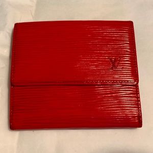 Louis Vuitton RED Epi Wallet